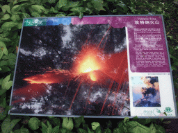 Information on the Etna volcano at the Hainan Volcano Park