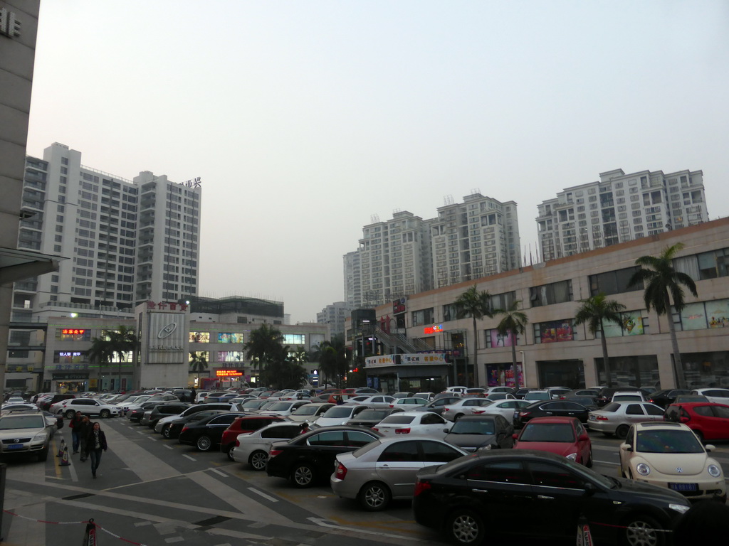 Parking lot of the Carrefour shopping mall at Longhua Road