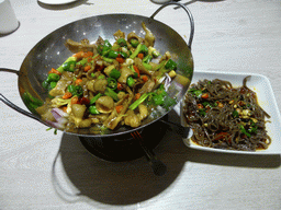 Dinner at the Chongqing Qinma Hot Pot restaurant at Longhu Road