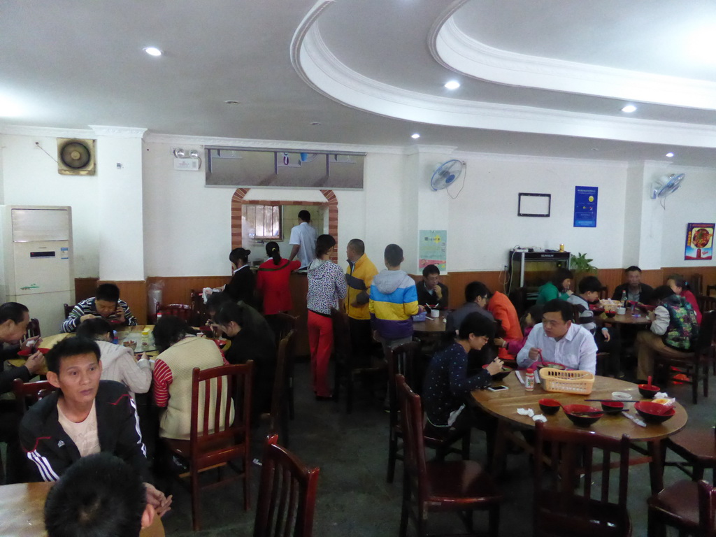 Interior of our breakfast restaurant at Jinyu East Road