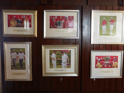 Photographs of famous people that visited the Mission Hills Golf Resort Haikou