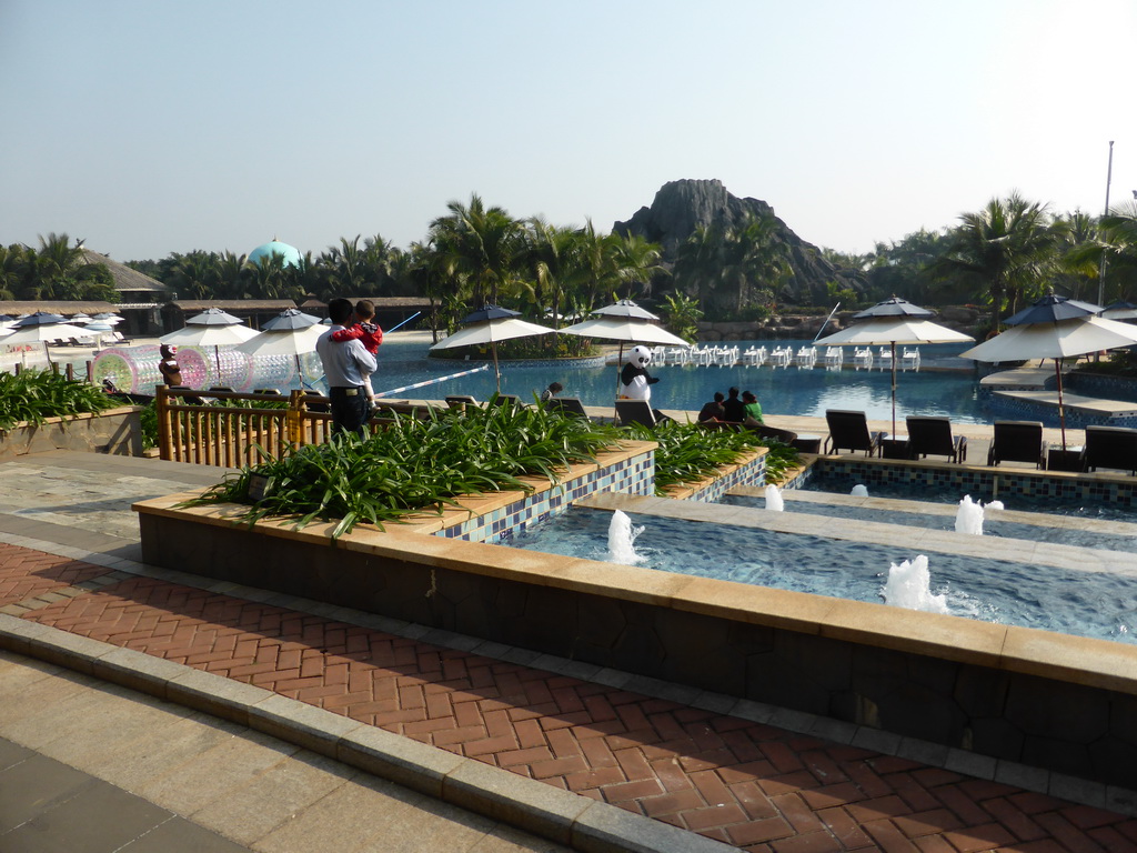 Swimming pool at the Mission Hills Golf Resort Haikou