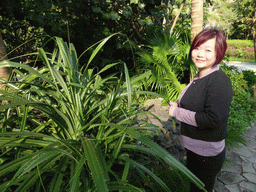 haikou_5_085 - 459 kb - 1024x768 - Miaomiao with a plant at the Mission Hills Golf Resort Haikou Miaomiao with a plant at the Mission Hills Golf Resort Haikou