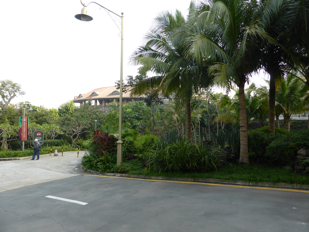 Road leading to the spa at the Mission Hills Golf Resort Haikou