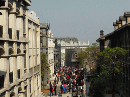 1942 Street at the Feng Xiaogang Movie Theme Town, viewed from the top of the staircase