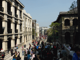 1942 Street at the Feng Xiaogang Movie Theme Town, viewed from the top of the staircase