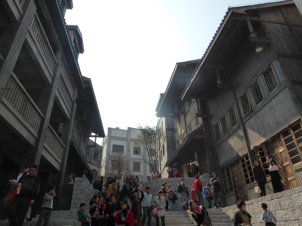 Staircase at 1942 Street at the Feng Xiaogang Movie Theme Town