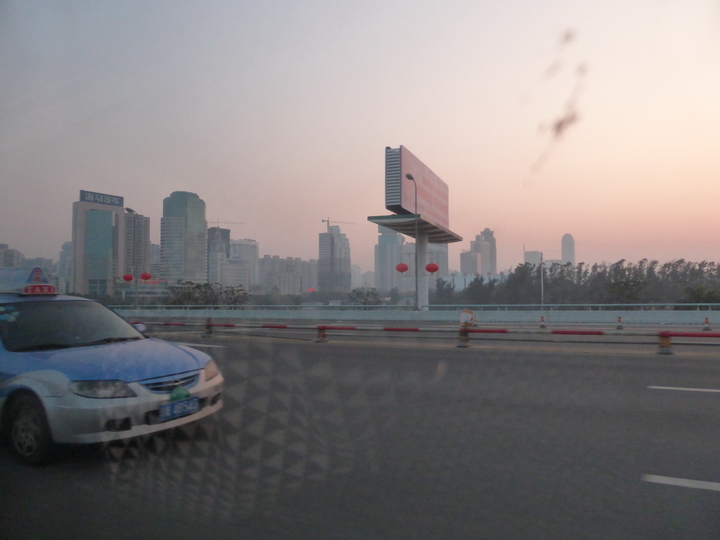 Longkun South Road, viewed from the car