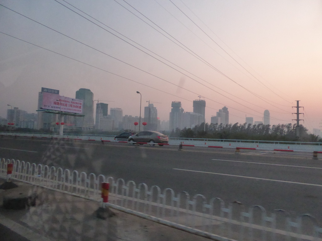 Longkun South Road, viewed from the car