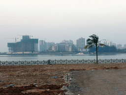 Haikou Bay and buildings at Haidian Island