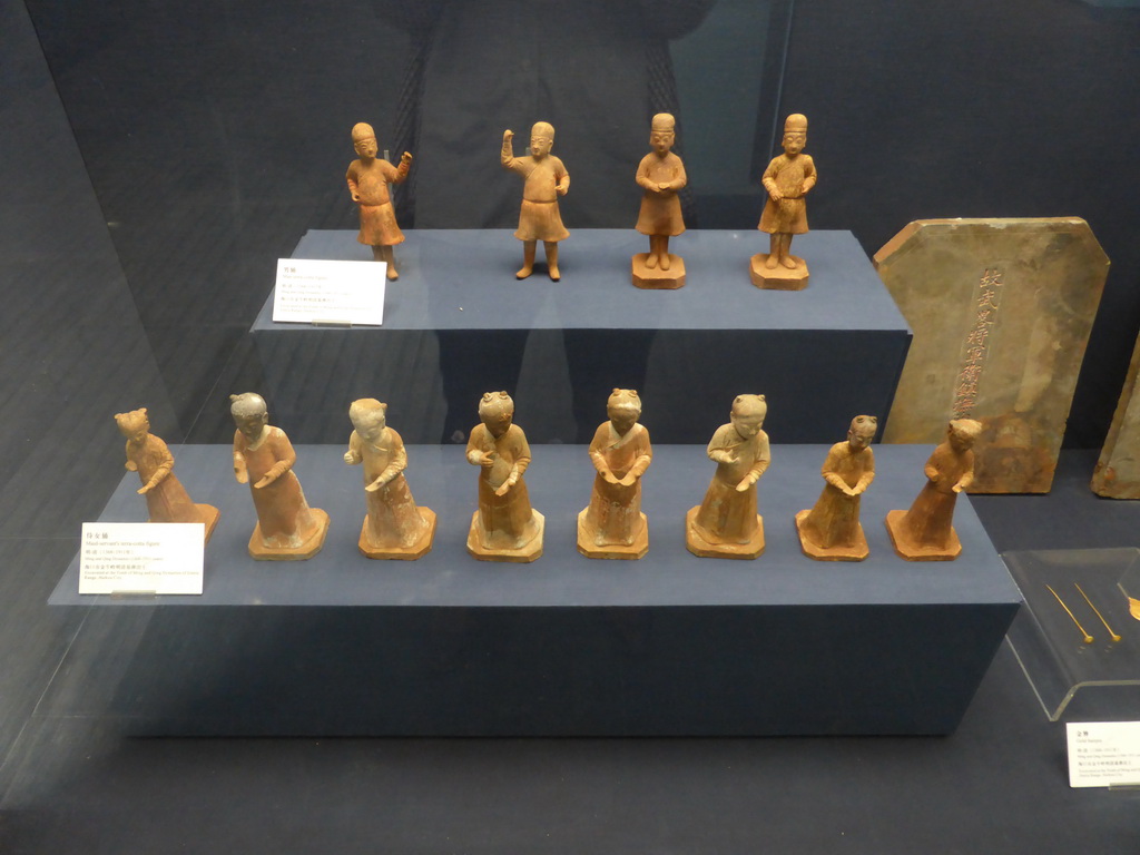 Statuettes at the `Exhibition of History of Hainan III: Migration and Integration` at the middle floor of the Hainan Provincial Museum