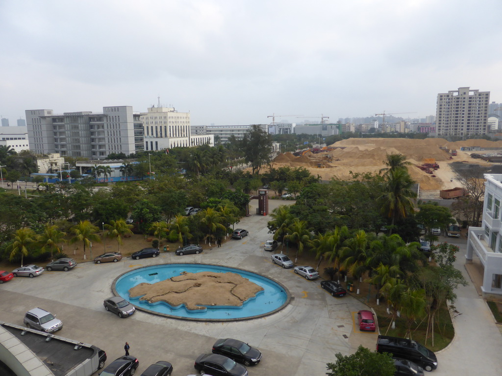 Meixiang Road and surroundings, viewed from the office of Miaomiao`s sister