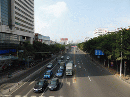 West side of Haifu Road, viewed from a pedestrian bridge at the crossing with Heping South Road