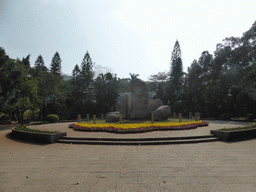 Monument to Feng Baiju at Haikou People`s Park