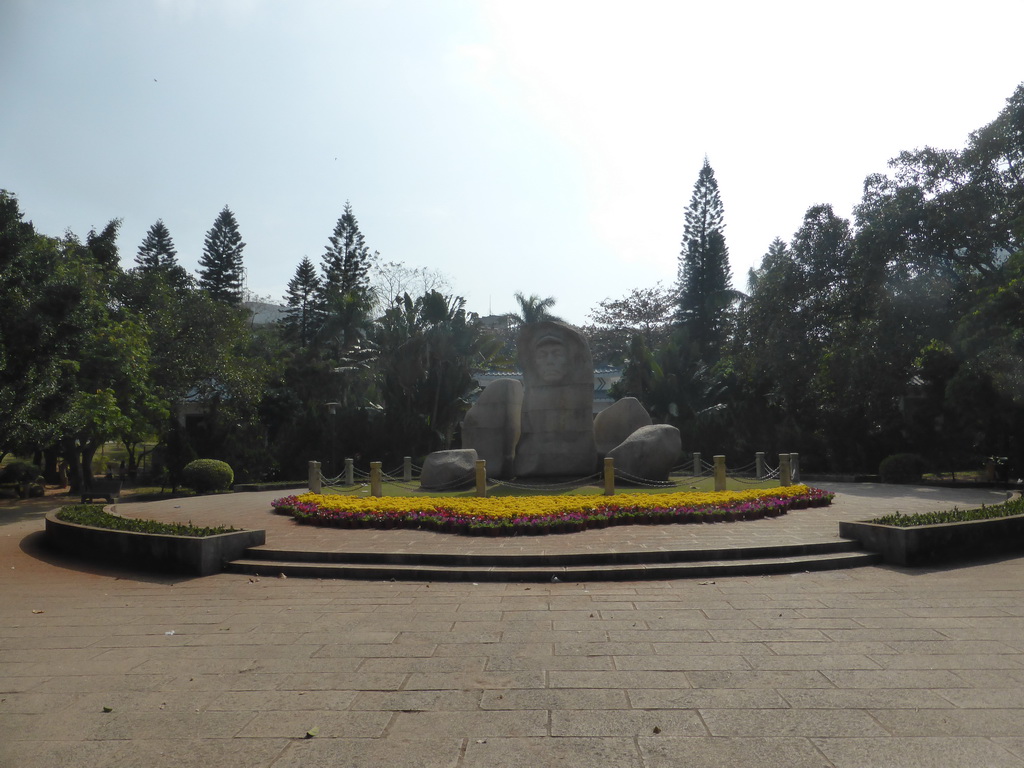 Monument to Feng Baiju at Haikou People`s Park