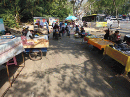 Market stalls at Haixiu East Road