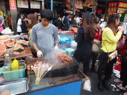 Street food on a square at Xinhua North Road