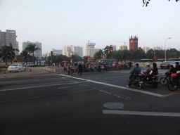 Changti Road with the Haikou Clock Tower