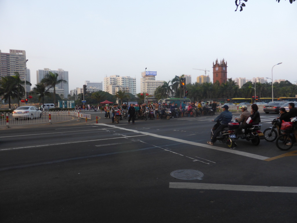 Changti Road with the Haikou Clock Tower