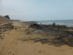 Beach at the Holiday Beachside Resort at Binhai Avenue and the Qiongzhou Strait