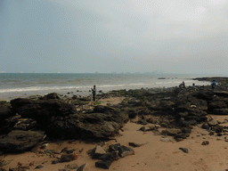 Beach at the Holiday Beachside Resort at Binhai Avenue and the Qiongzhou Strait