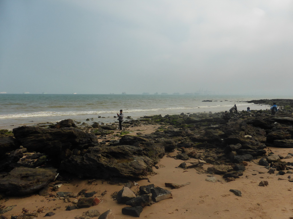 Beach at the Holiday Beachside Resort at Binhai Avenue and the Qiongzhou Strait