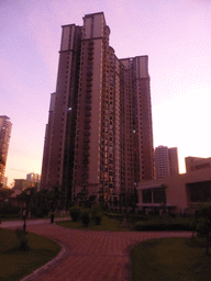 Building at the apartment complex of Miaomiao`s sister