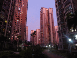 Buildings at the apartment complex of Miaomiao`s sister