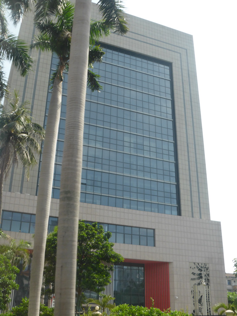 Building at Haifu Road, viewed from the car