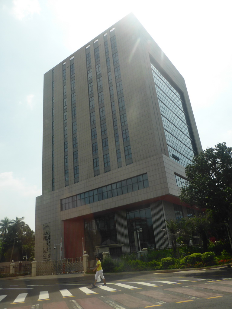 Building at Haifu Road, viewed from the car