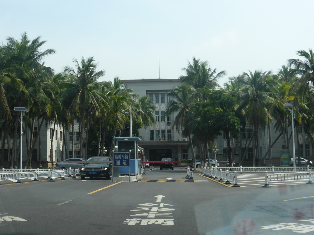 Parking place near Haifu Road, viewed from the car