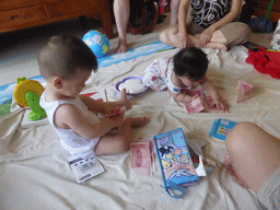 Max and his cousin in the apartment of Miaomiao`s sister