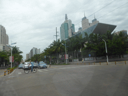 Buildings at Nanhai Avenue, viewed from the car