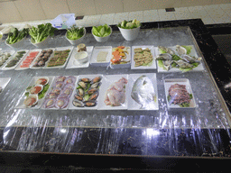 Buffet in the lobby of the Xinya Steam Pot restaurant
