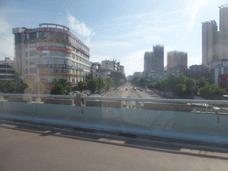 Haixiu East Road, viewed from the car on Longkun South Road