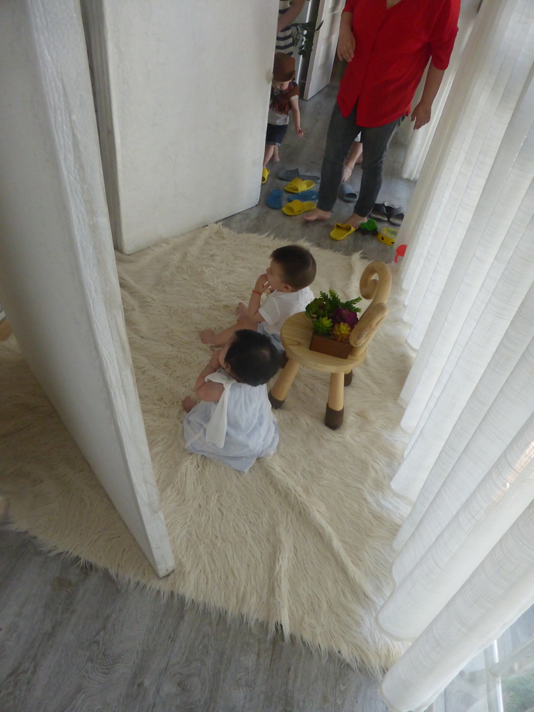 Max and his cousin in the photo studio at the crossing of Guomao Road and Yusha Road