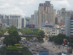 View from the photo studio at the crossing of Guomao Road and Yusha Road