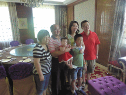 Miaomiao`s family in the Jinghao Restaurant at Bailong South Road