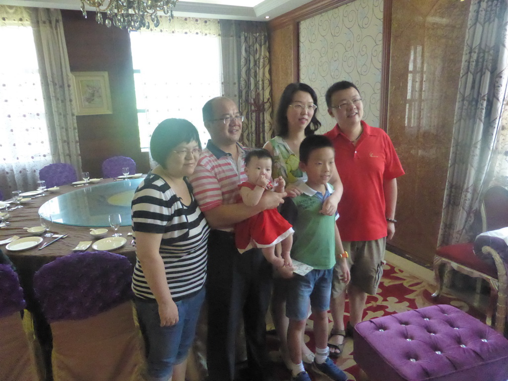 Miaomiao`s family in the Jinghao Restaurant at Bailong South Road