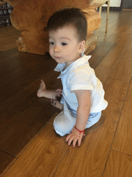 Max at our lunch restaurant at the crossing of Binhai Avenue and Changtong Road