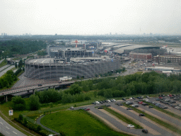 Hamburg Airport, viewed from the airplane from Amsterdam