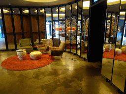 Interior of the lobby of the 25hours Hotel Number One