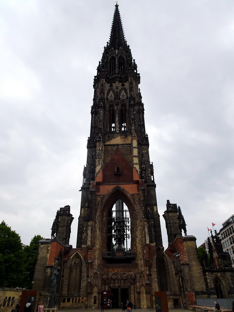 East side of the tower of the St. Nikolai Memorial