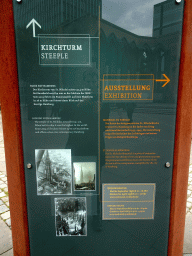 Information on the tower and exhibition at the St. Nikolai Memorial