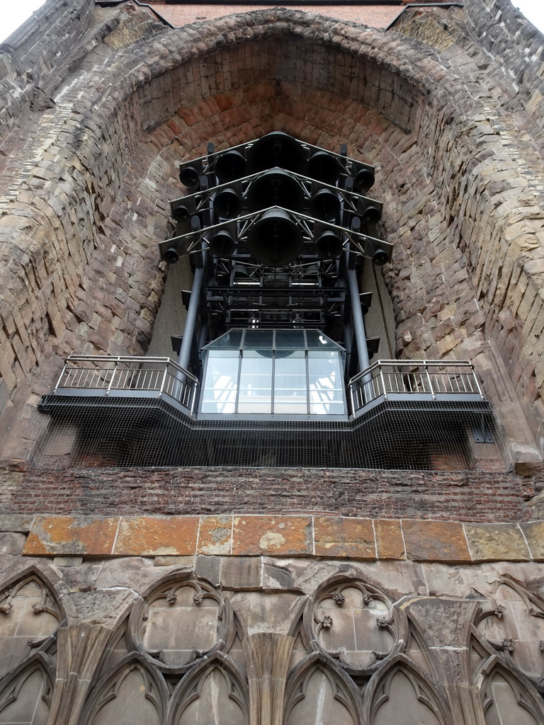 Bells at the east side of the tower of the St. Nikolai Memorial