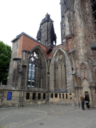 Ruins at the southwest side of the St. Nikolai Memorial