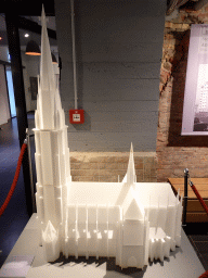 Scale model of the St. Nikolai Church, at the Museum of the St. Nikolai Memorial