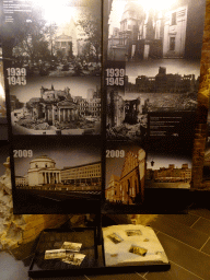 Photographs of the destruction and renovation of the city of Warsaw, at the Museum of the St. Nikolai Memorial, with explanation