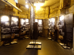 Photographs of the destruction and renovation of several cities, at the Museum of the St. Nikolai Memorial, with explanation
