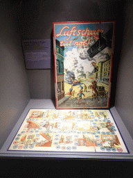 Board game `Luftschutz tut not!` at the Museum of the St. Nikolai Memorial, with explanation